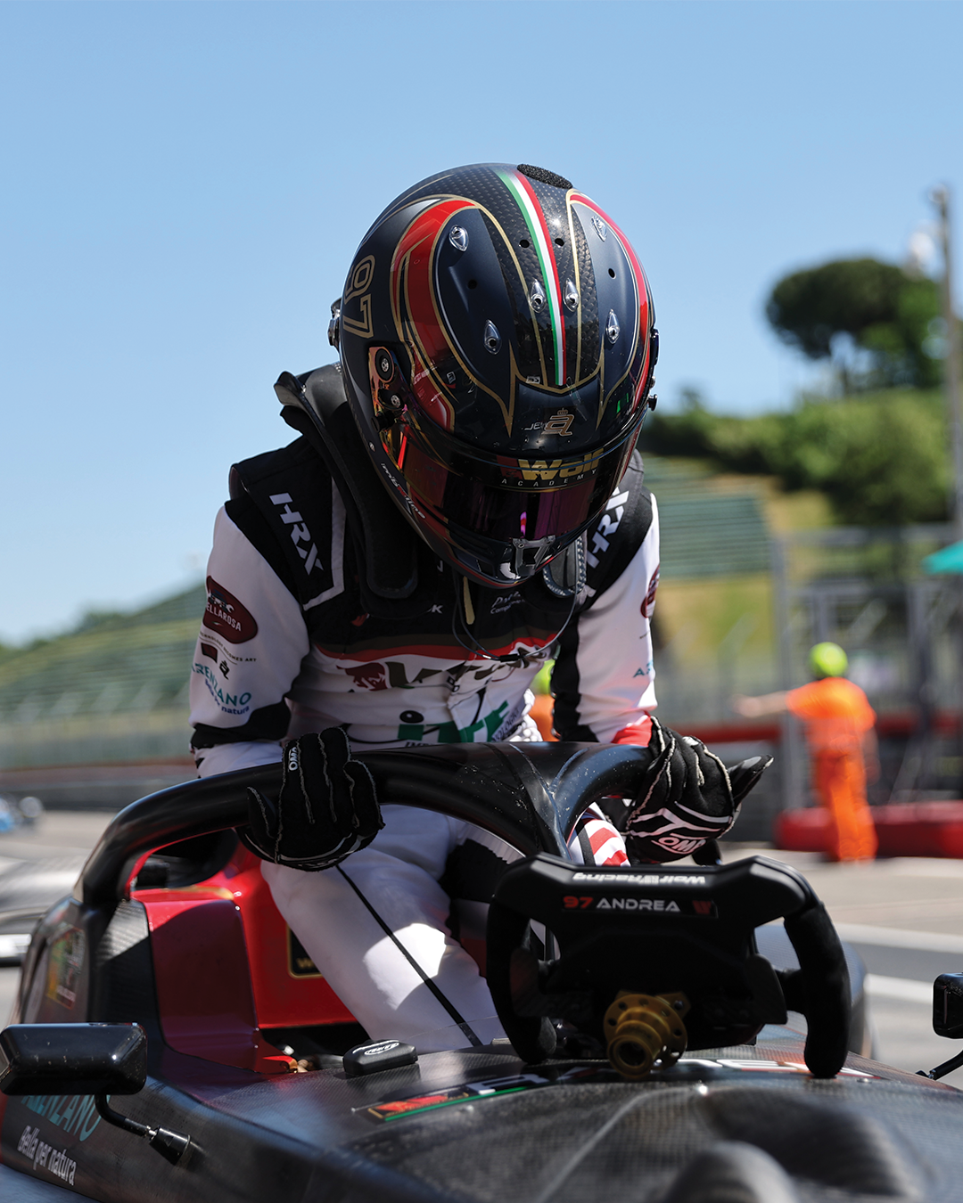 iGO! Helmets on top of the podium with Andrea Dell'Edera
